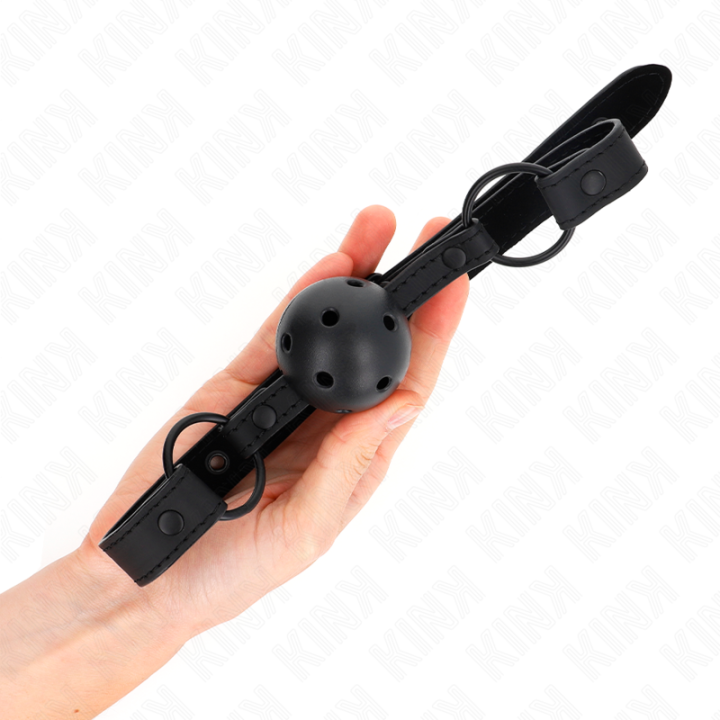 Neoprenball 4,5 cm Knebel 63,5 X 2 cm Verstellbar 41 X 59 cm von Kink Collar & Gag | Fesselliebe.de