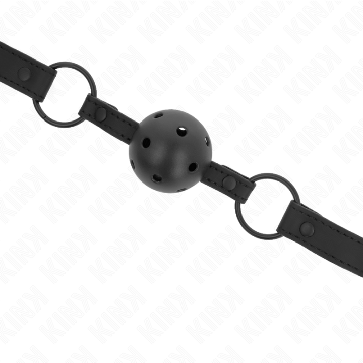 Neoprenball 4,5 cm Knebel 63,5 X 2 cm Verstellbar 41 X 59 cm von Kink Collar & Gag | Fesselliebe.de