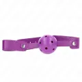 Lila Atmungsaktiver Ball 4,5 cm Mag 65 X 2,5 cm von Kink Collar & Gag