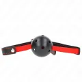 Hohlharter Mund 4,5 cm Knebel mit Elastischem Gürtel 56 X 1,5 cm von Kink Collar & Gag