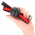Hohlharter Mund 4,5 cm Knebel mit Elastischem Gürtel 56 X 1,5 cm von Kink Collar & Gag