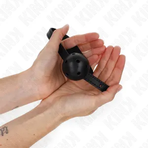 Simplicity Schwarzer Atmungsaktiver Ball 4,5 cm Gag 62 X 1,5 cm von Kink Collar & Gag