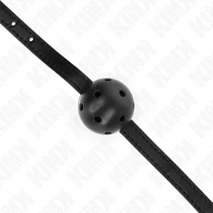 Simplicity Schwarzer Atmungsaktiver Ball 4,5 cm Gag 62 X 1,5 cm von Kink Collar & Gag