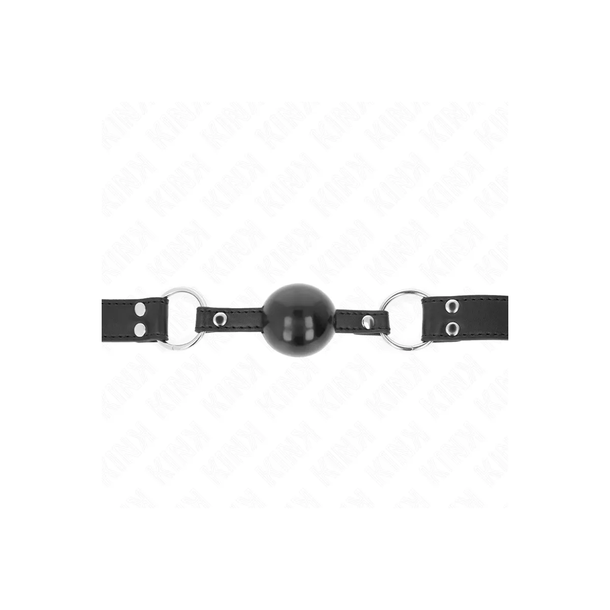 Weicher und Fester Kugelkopf 4 cm mit Kunstlederband 62 X 2,5 cm Verstellbar 42-58 cm von Kink Collar & Gag | Fesselliebe.de