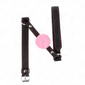 Roségold-Kugel 4 cm Knebel 60 X 2 cm von Kink Collar & Gag