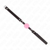 Roségold-Kugel 4 cm Knebel 60 X 2 cm von Kink Collar & Gag | Fesselliebe.de