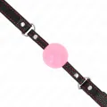 Roségold-Kugel 4 cm Knebel 60 X 2 cm von Kink Collar & Gag
