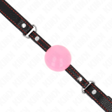 Roségold-Kugel 4 cm Knebel 60 X 2 cm von Kink Collar & Gag | Fesselliebe.de