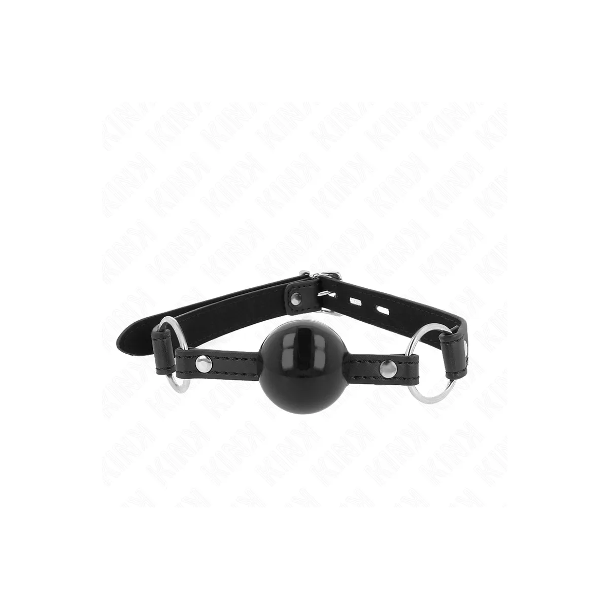 Tpe Ball 4 cm Knebel mit Schwarzem Schloss 60 X 2 cm von Kink Collar & Gag | Fesselliebe.de