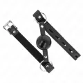 Tpe Ball 4 cm Knebel mit Schwarzem Schloss 60 X 2 cm von Kink Collar & Gag