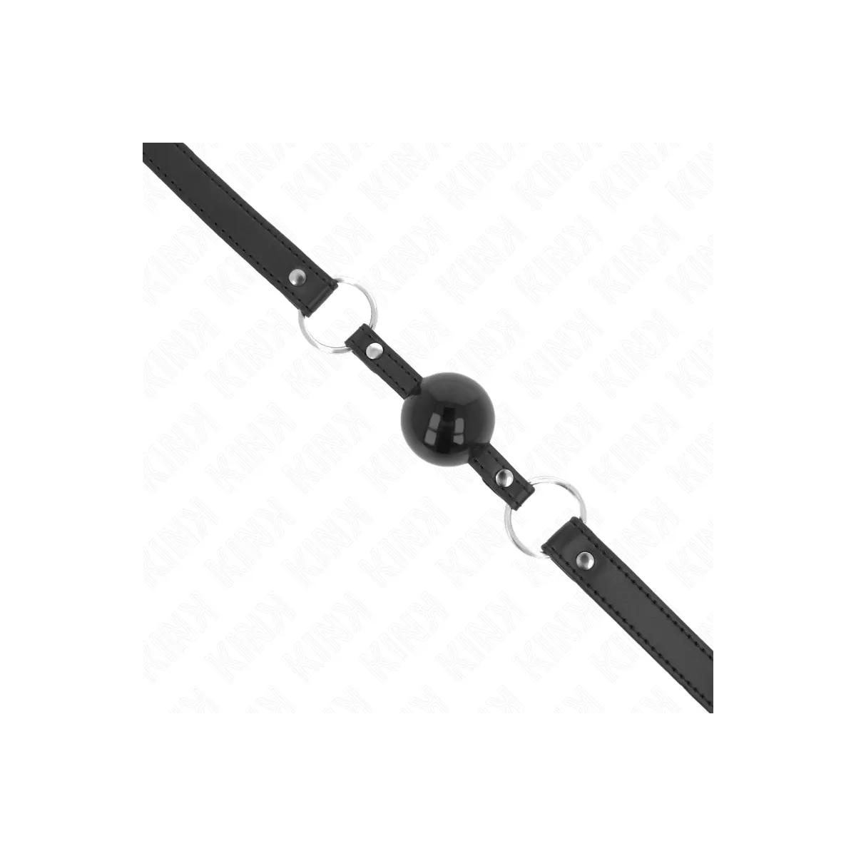 Tpe Ball 4 cm Knebel mit Schwarzem Schloss 60 X 2 cm von Kink Collar & Gag | Fesselliebe.de