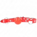 Tpe-Ball 4 cm Knebel mit Rojo-Schloss 60 X 2 cm von Kink Collar & Gag