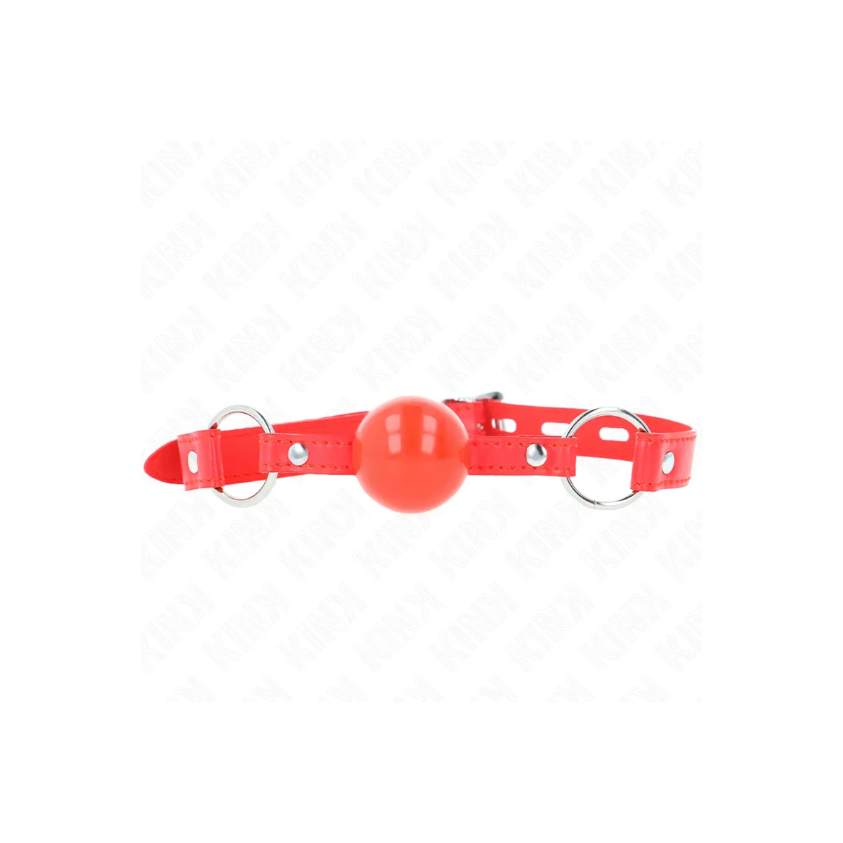 Tpe-Ball 4 cm Knebel mit Rojo-Schloss 60 X 2 cm von Kink Collar & Gag | Fesselliebe.de