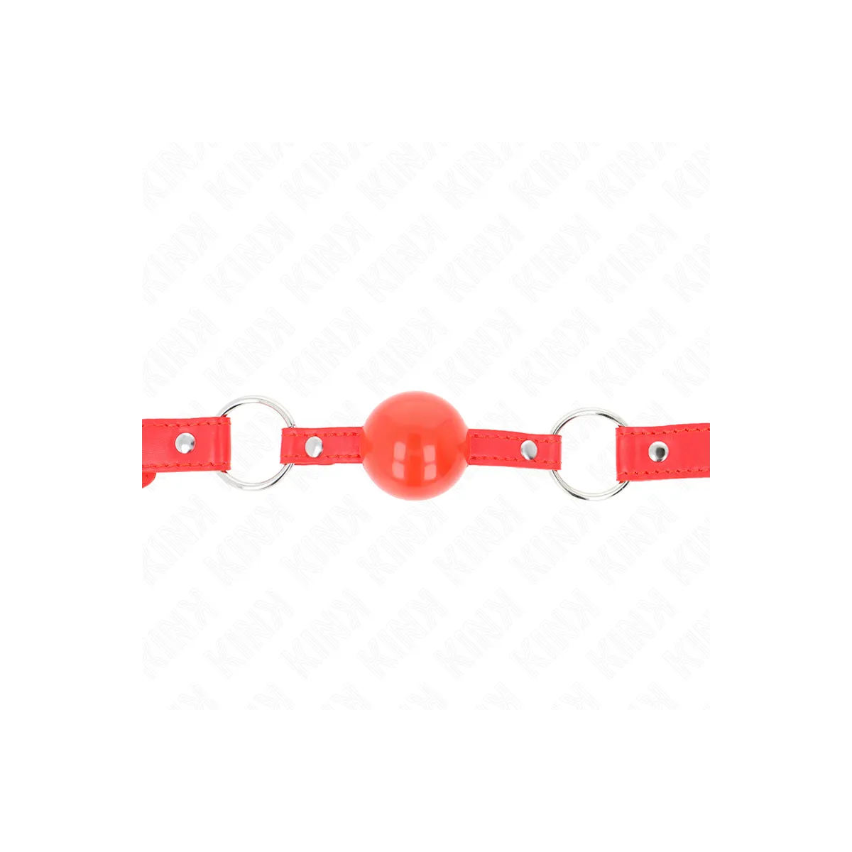 Tpe-Ball 4 cm Knebel mit Rojo-Schloss 60 X 2 cm von Kink Collar & Gag | Fesselliebe.de