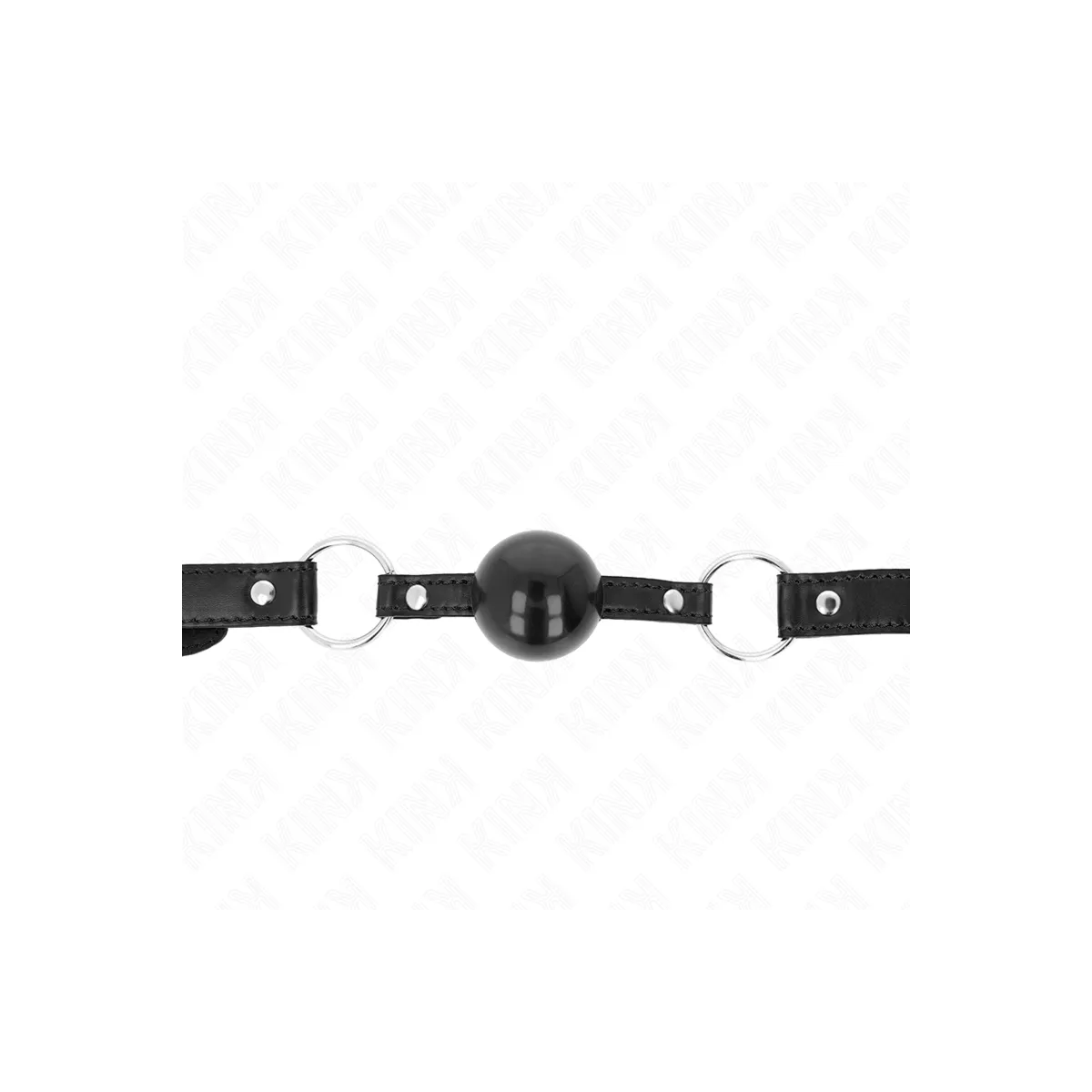 Schwarzer Tpe-Ball 4 cm Knebel 60 X 2 cm von Kink Collar & Gag | Fesselliebe.de