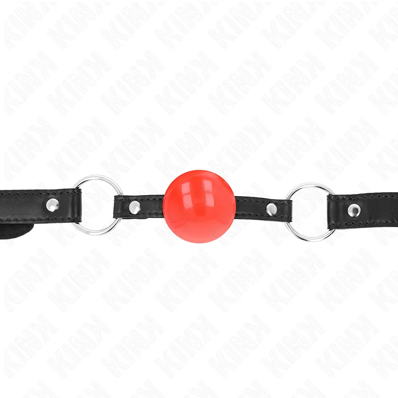 Roter Tpe-Ball 4 cm Knebel 60 X 2 cm von Kink Collar & Gag | Fesselliebe.de