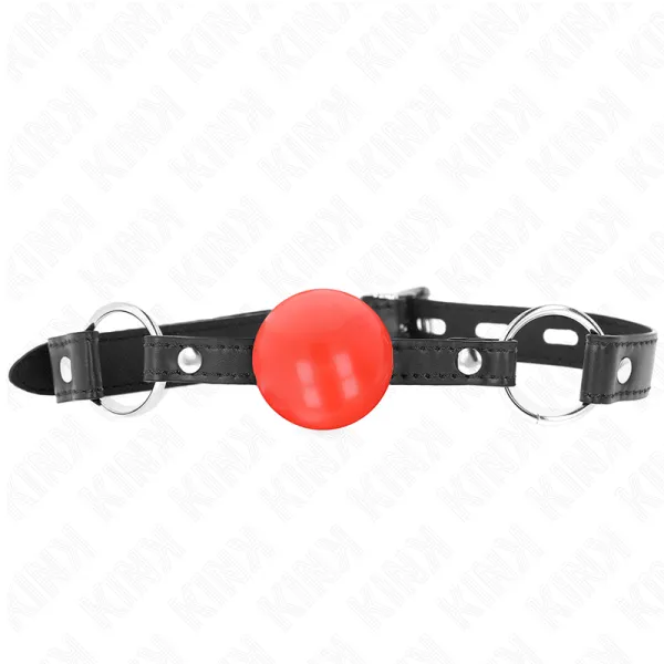 Roter Tpe-Ball 4 cm Knebel 60 X 2 cm von Kink Collar & Gag | Fesselliebe.de