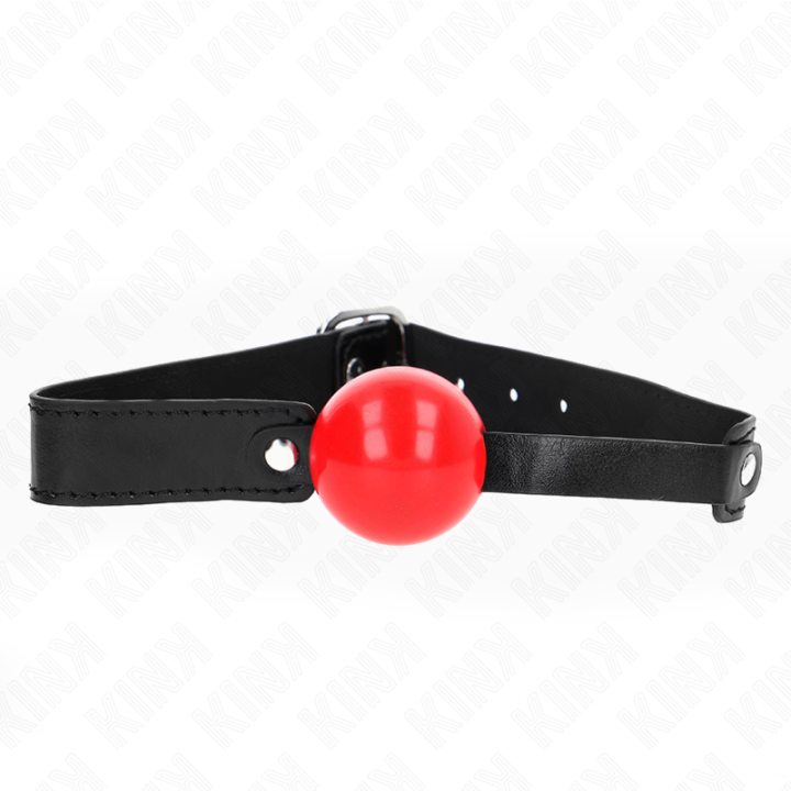 Soft Tpe Ball 4 cm Gag Modell 1 66 X 2,5 cm Verstellbar 41-61 cm von Kink Collar & Gag | Fesselliebe.de