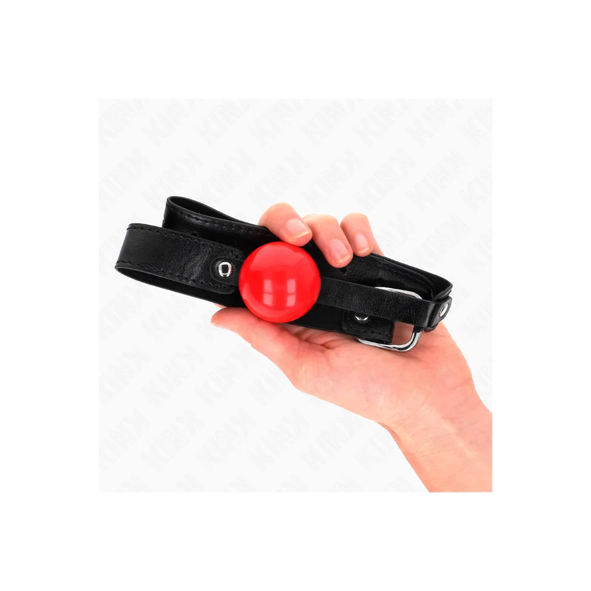 Soft Tpe Ball 4 cm Gag Modell 1 66 X 2,5 cm Verstellbar 41-61 cm von Kink Collar & Gag | Fesselliebe.de