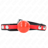 Soft Tpe Ball 4 cm Gag Modell 4 60 X 2 cm Verstellbar 37-52 cm von Kink Collar & Gag | Fesselliebe.de