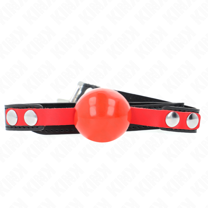 Soft Tpe Ball 4 cm Gag Modell 4 60 X 2 cm Verstellbar 37-52 cm von Kink Collar & Gag | Fesselliebe.de