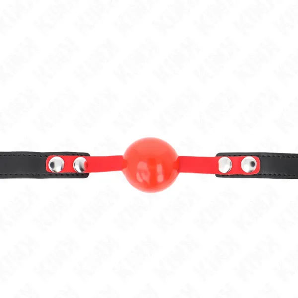 Soft Tpe Ball 4 cm Gag Modell 4 60 X 2 cm Verstellbar 37-52 cm von Kink Collar & Gag | Fesselliebe.de