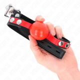 Soft Tpe Ball 4 cm Gag Modell 4 60 X 2 cm Verstellbar 37-52 cm von Kink Collar & Gag | Fesselliebe.de