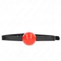 Roter Einzelner Fester Ball 4 cm Gag 65 X 1,5 cm von Kink Collar & Gag