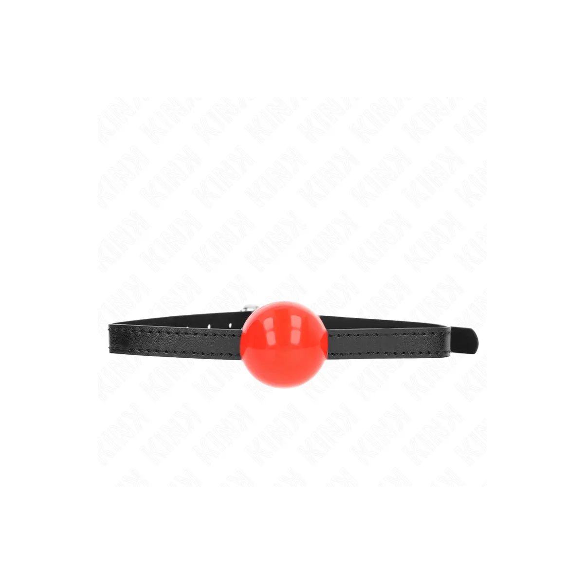 Roter Einzelner Fester Ball 4 cm Gag 65 X 1,5 cm von Kink Collar & Gag | Fesselliebe.de
