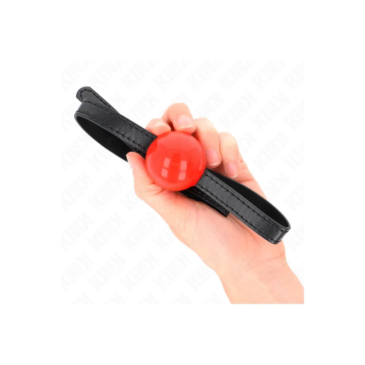 Roter Einzelner Fester Ball 4 cm Gag 65 X 1,5 cm von Kink Collar & Gag | Fesselliebe.de