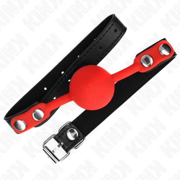 Roter Silikonball 4 cm Knebel 60 X 2 cm von Kink Collar & Gag | Fesselliebe.de