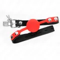 Silikonball 4 cm Knebel mit Schloss 60 X 2 cm von Kink Collar & Gag