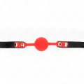 Silikonball 4 cm Knebel mit Schloss 60 X 2 cm von Kink Collar & Gag