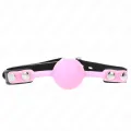 Leuchtender Silikonball 4 cm Knebel 60 X 2 cm von Kink Collar & Gag