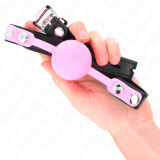 Leuchtender Silikonball 4 cm Knebel 60 X 2 cm von Kink Collar & Gag | Fesselliebe.de
