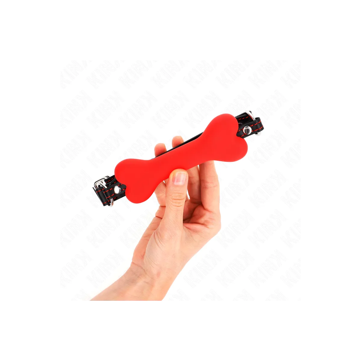 Roter Knochen 12 cm Gag 63 X 2 cm von Kink Collar & Gag | Fesselliebe.de