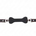 Schwarzer Knochen 12 cm Gag 63 X 2 cm von Kink Collar & Gag