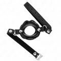 Lip 8 cm Knebel mit Schwarzem Kunstlederband 63 X 2 cm Verstellbar 39-58 cm von Kink Collar & Gag