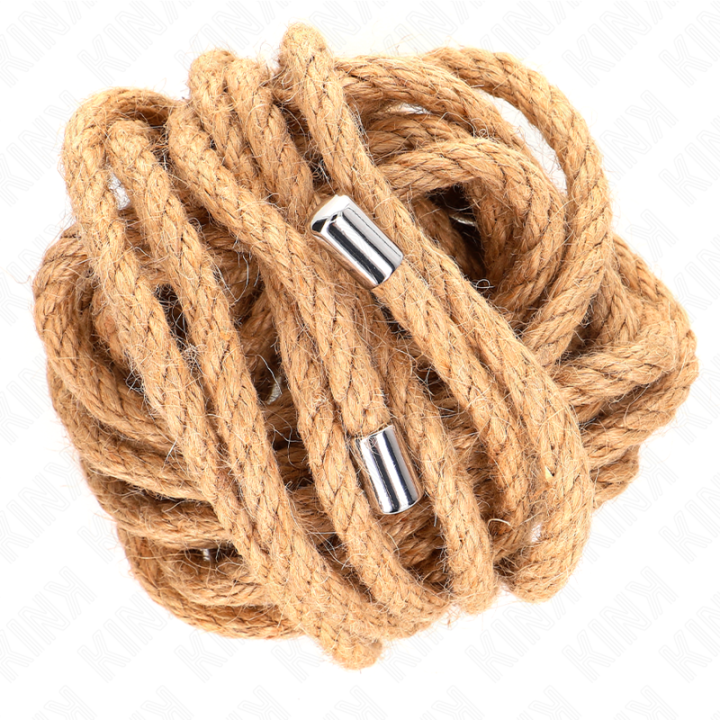 Hanfseil mit Metallkopf 5 Meter von Kink Rope Arts | Fesselliebe.de