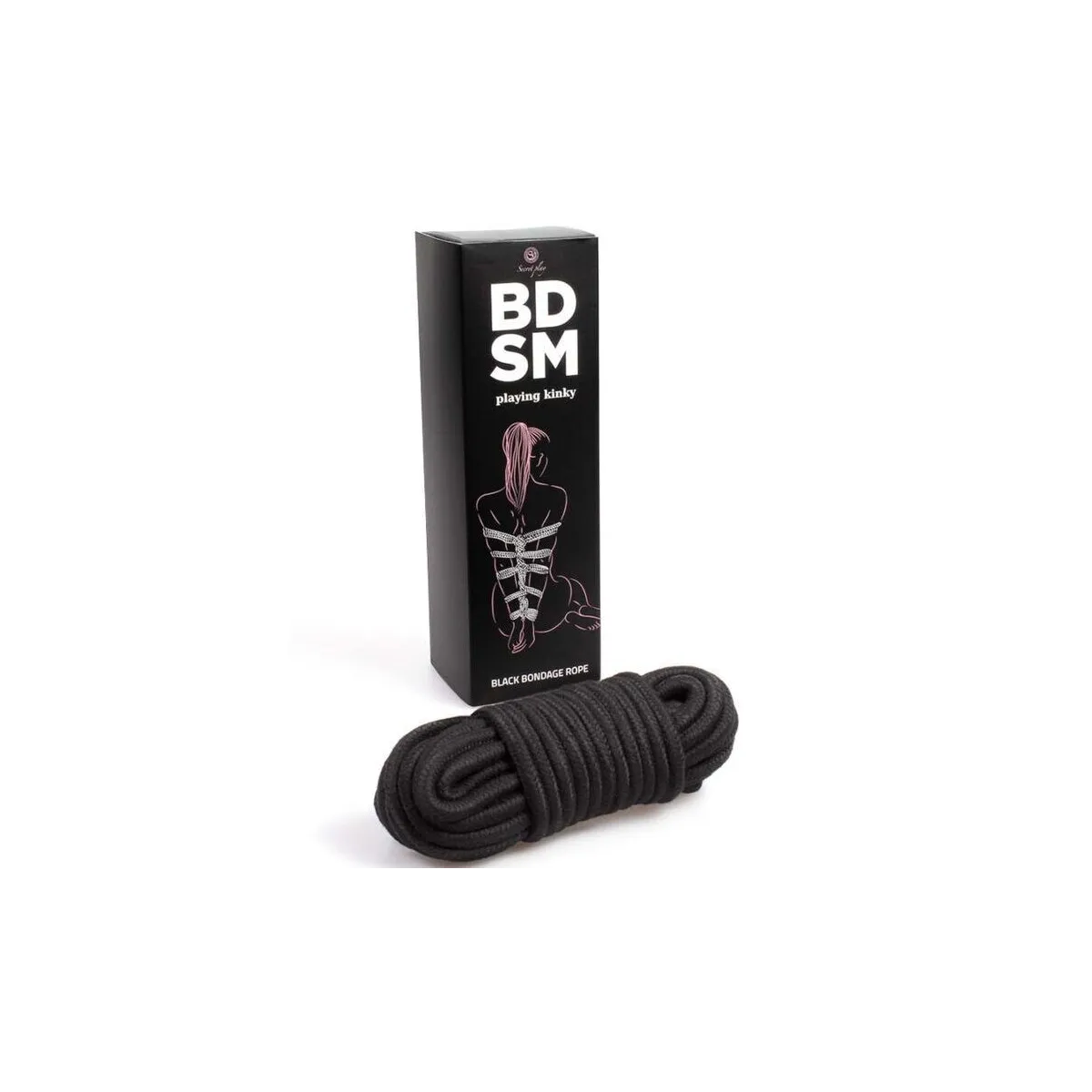 Schwarzes Bondage-Seil Bdsm-Kollektion von Secretplay 100% Fetish | Fesselliebe.de