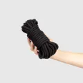 Schwarzes Bondage-Seil Bdsm-Kollektion von Secretplay 100% Fetish
