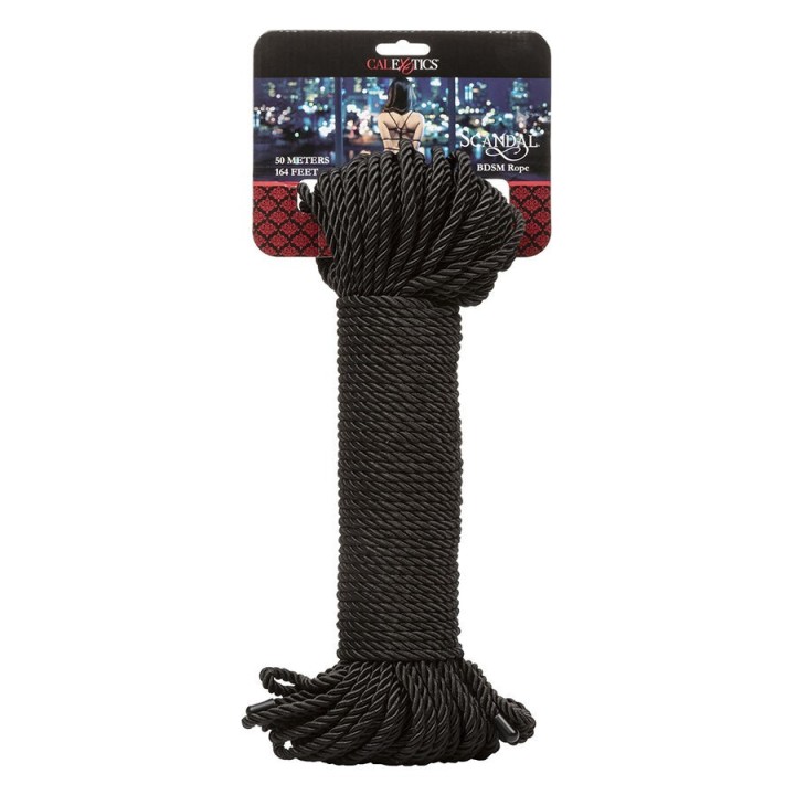 Scandal Schwarzes Bdsm-Seil 50 M von Calexotics | Fesselliebe.de