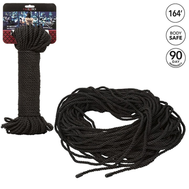 Scandal Schwarzes Bdsm-Seil 50 M von Calexotics | Fesselliebe.de