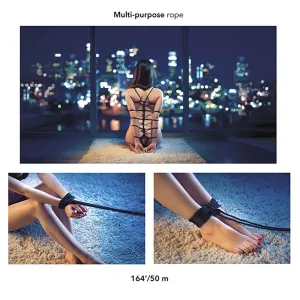 Scandal Schwarzes Bdsm-Seil 50 M von Calexotics