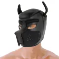 Neopren-Hundemaske mit Abnehmbarer Maule L von Darkness Bondage