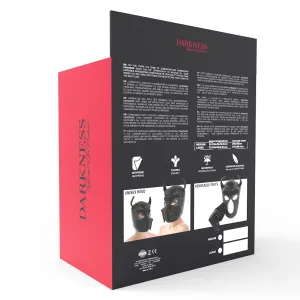 Neopren-Hundemaske mit Abnehmbarer Maule L von Darkness Bondage