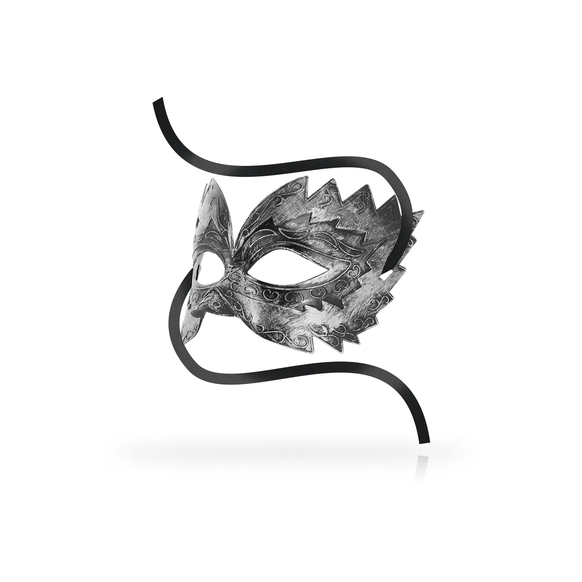 Antizaz-Masken Venezianischer Stil Silber von Ohmama Masks | Fesselliebe.de