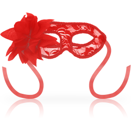 Masken Masken mit Spitze und Roten Blumen von Ohmama Masks | Fesselliebe.de