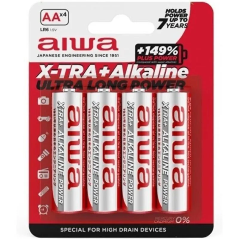 X-Tra Alkaline Aa Alkaline Batterie Lr6 Blister*4 von Aiwa | Fesselliebe.de