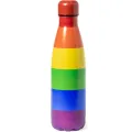 Metallic-Warmwasserheizung mit der Lgbt-Flagge von Pride